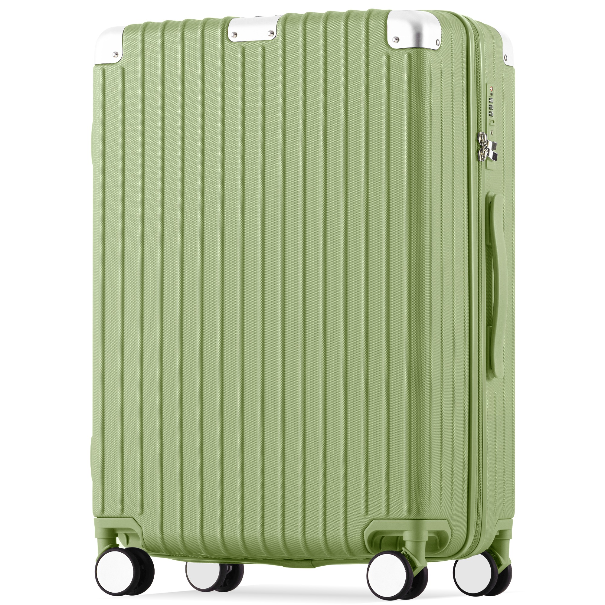 スーツケース Lサイズ キャリーケース キャリーバッグ Lサイズ ストッパー付き アルミコーナーパッド 7日14日 大容量超軽量 軽い おしゃれ かわいいダブルキャスター 大型 suitcase