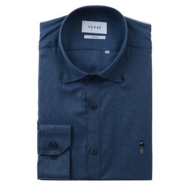 YJEFUS532_スナップカラーマイクロソリッドスリム長袖