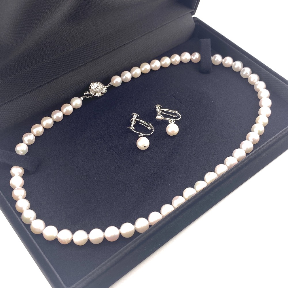 あこや本真珠 連ネックレス イヤリング セット 真珠 ネックレス レディース ブランド 58,650円