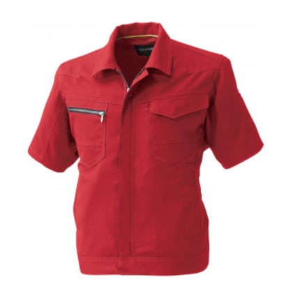 桑和 961 半袖ブルゾン 6Lサイズ レッド(43) SOWA