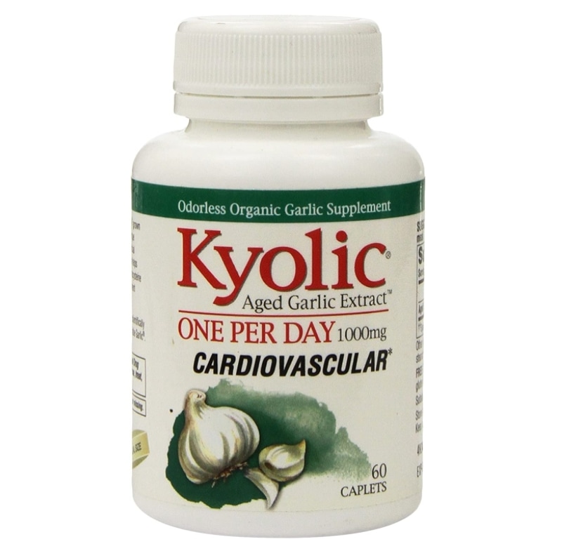 Kyolic Aged Garlic Extract One Per Day Cardiovascular Formula 60 Vegetarian Caplets