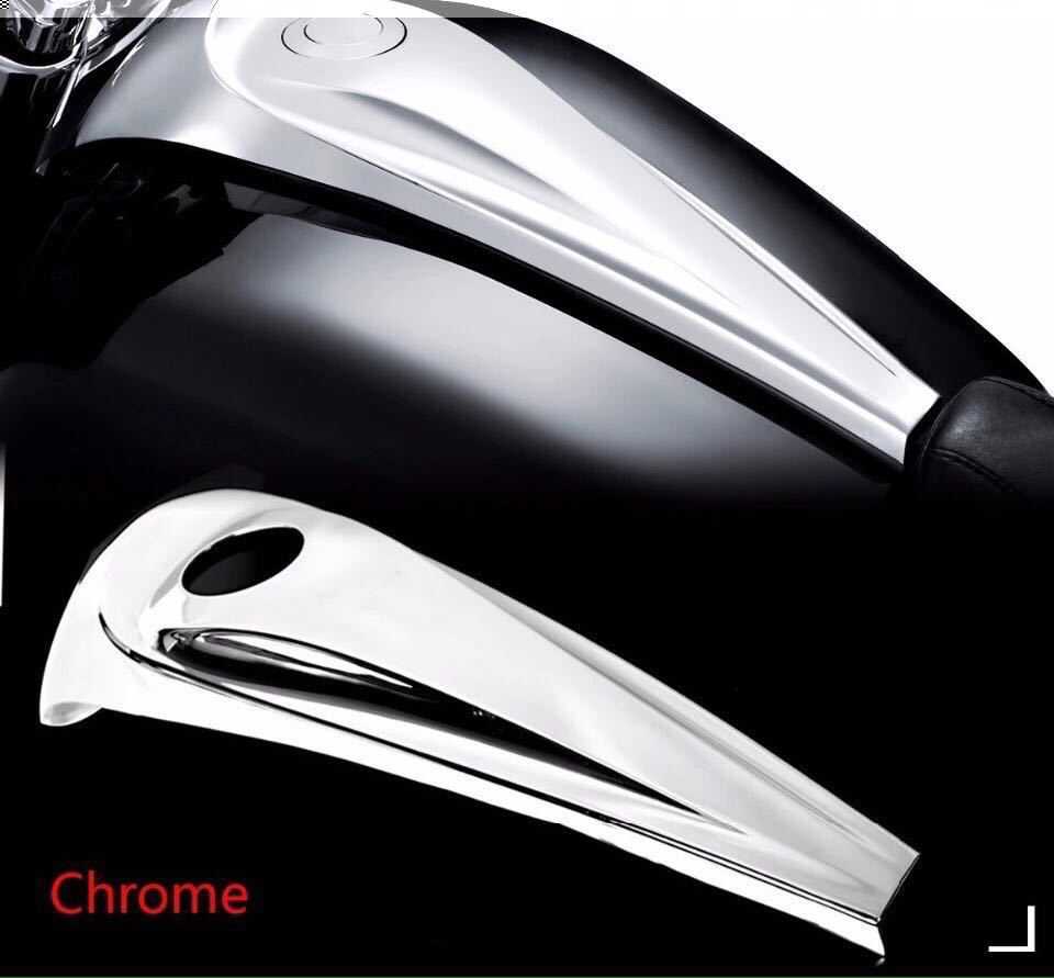 スムースダッシュコンソールカバー クローム インサート 2008 flhx flht fltr ア