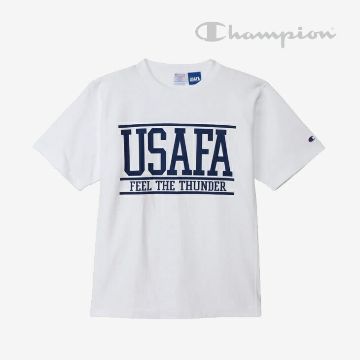 リバース ウィーブ ショートスリーブ Tシャツ USAFA/ホワイトｘネイビー（C3D305）