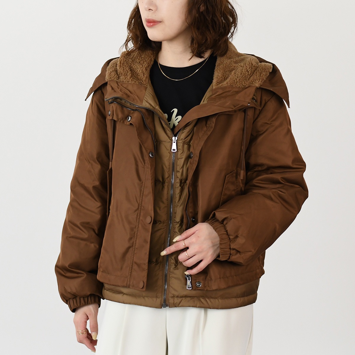 Weekend Max Mara ウィークエンド マックスマーラ アウター ダウン ブルゾン パーカー AGORA 5486032600 撥水ツイルパーカー レディース ショート丈