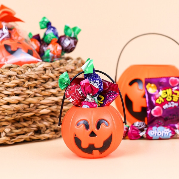 ハロウィンデー カボチャ柄 おやつセット x 30個 / グディバッグ リボン 包装 プレゼント