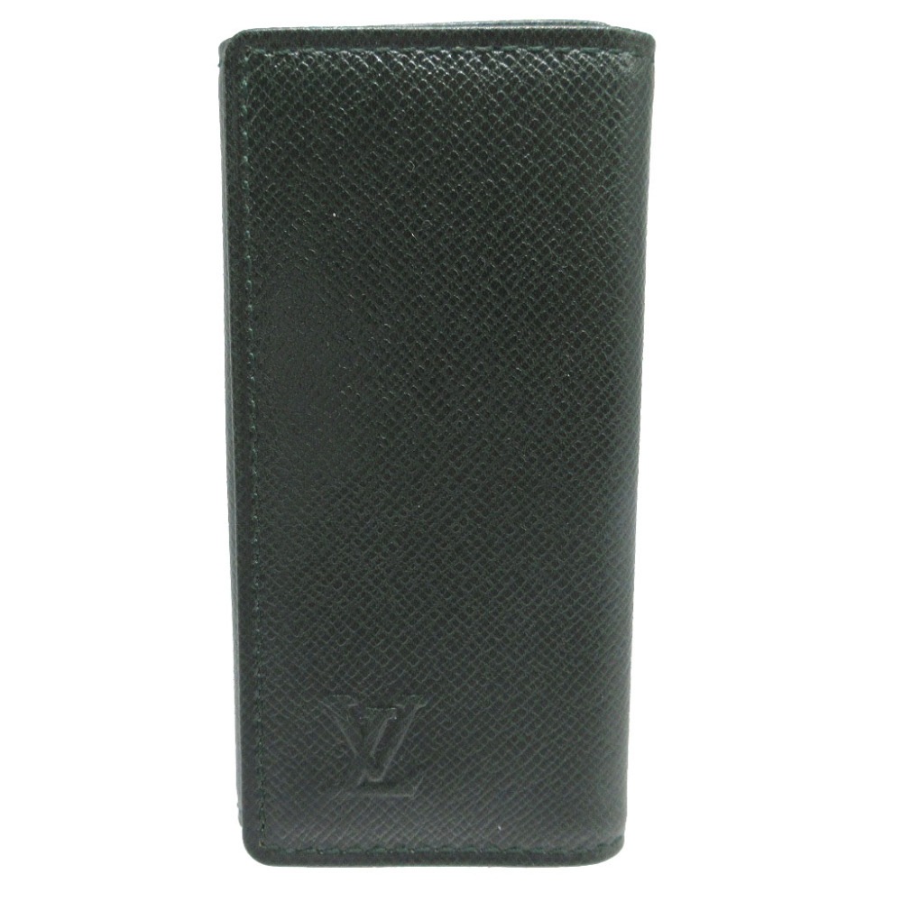美品 4連 ミュルティクレ タイガ キーケース タイガ/タイガ グリーン LV 0026【中古】 ユニセックス