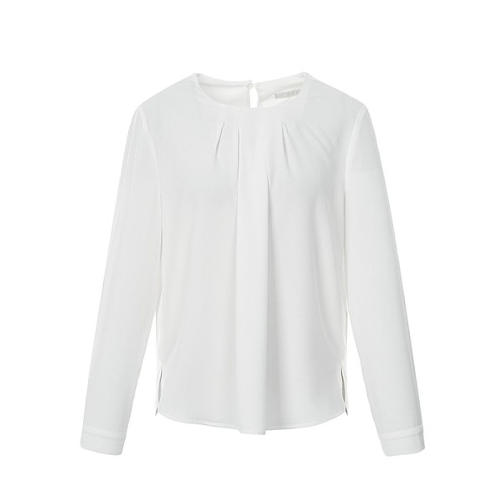 （ニューヨーク訪問）ネックピンタックブラウス（VA3TS90）