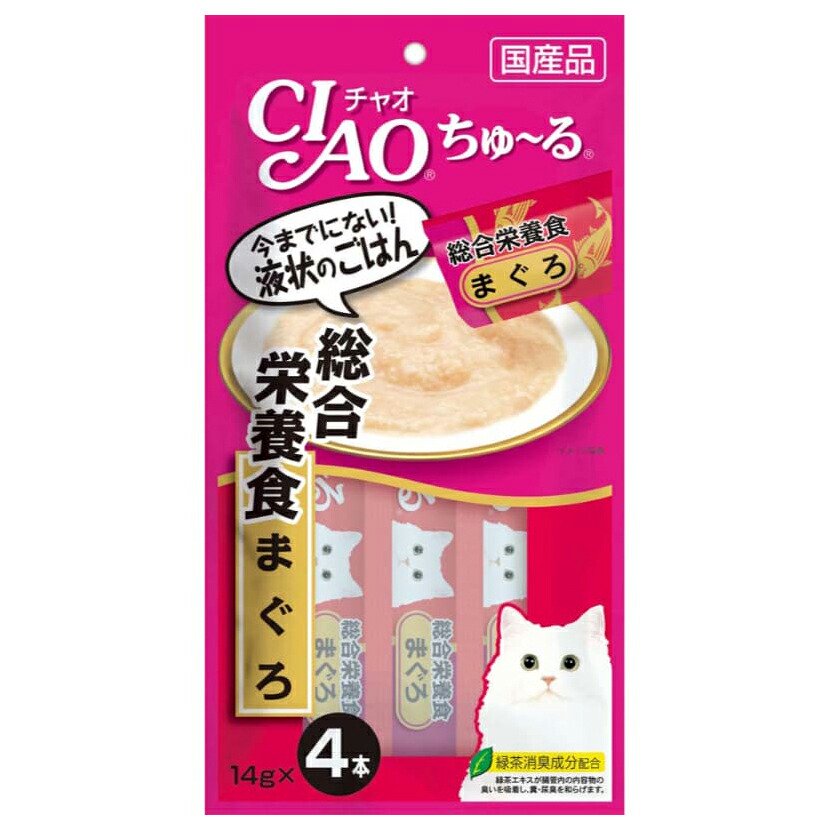 いなば　ちゅーる　総合栄養食　まぐろ　１４ｇX４本X４８　ちゅーる　チュール　猫　ＣＲＣ35―04―20―20―10