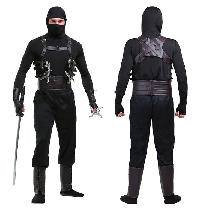 ハロウィン コスプレ 衣装　大人 メンズ 忍者 警察 ポリス 武装 男性 反テロリズム 部隊 武装警察　コスチューム コスプレ 仮装 変装 イベント パーティー グッズ 衣装 にんじゃ 映画 文化祭