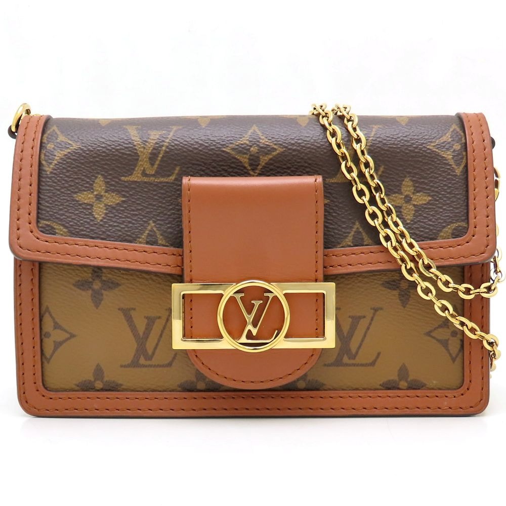 モノグラム リバース ポルトフォイユ・ドーフィーヌ M68746 ショルダーバッグ ブラウン/352397【中古】 119,900円