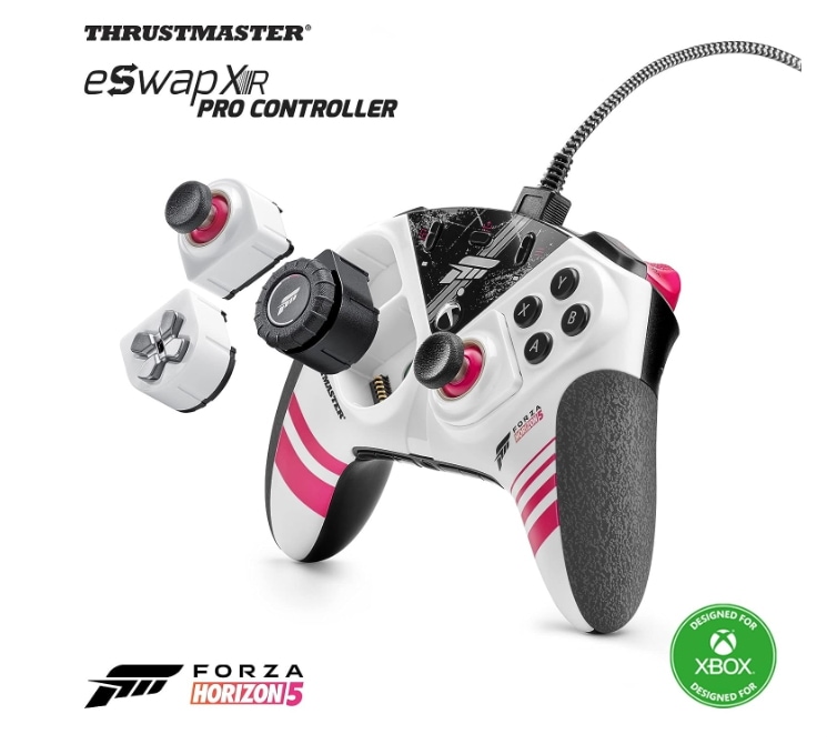 Thrustmaster ESWAP XR Pro Controller Forza Edition, モジュラー有線ゲームパッドレーシング ホイール モジュール公式 FORZA HORIZON