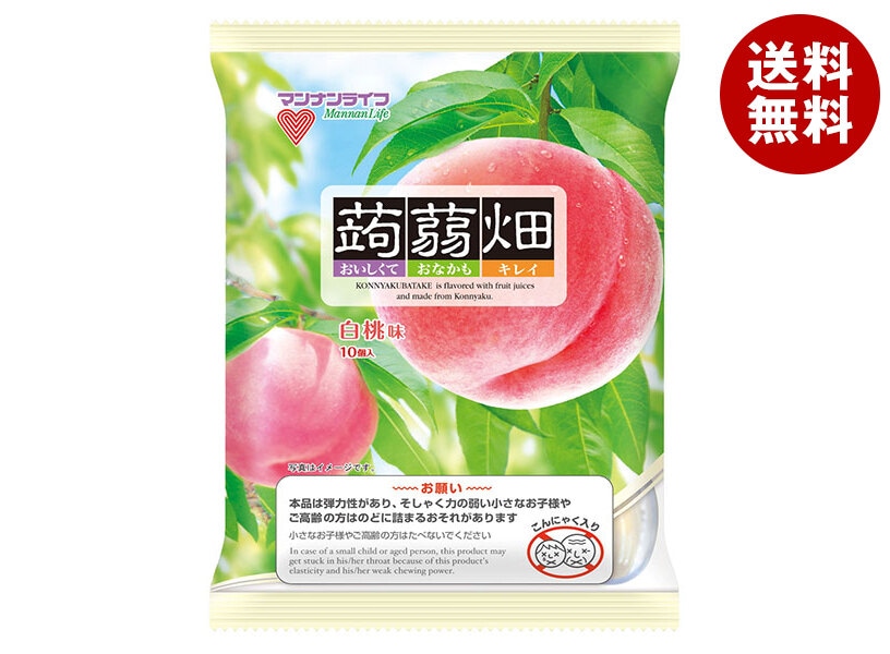 マンナンライフ 蒟蒻畑 白桃味 25g＊10個＊12袋入＊(2ケース)