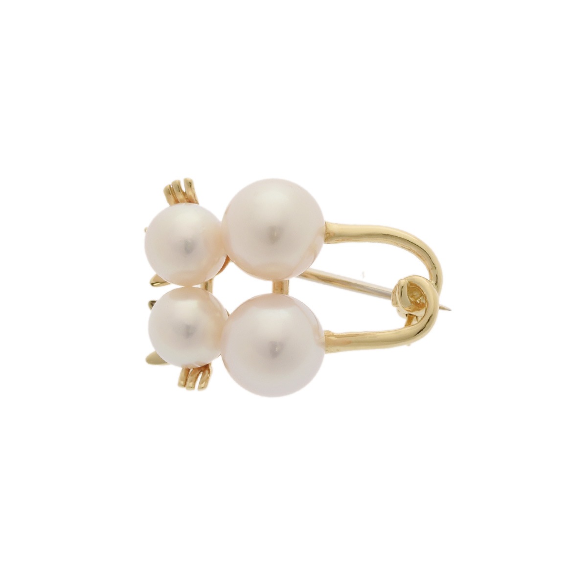 パール - レディース K18イエローゴールド パール ブローチ Aランク 中古 銀蔵