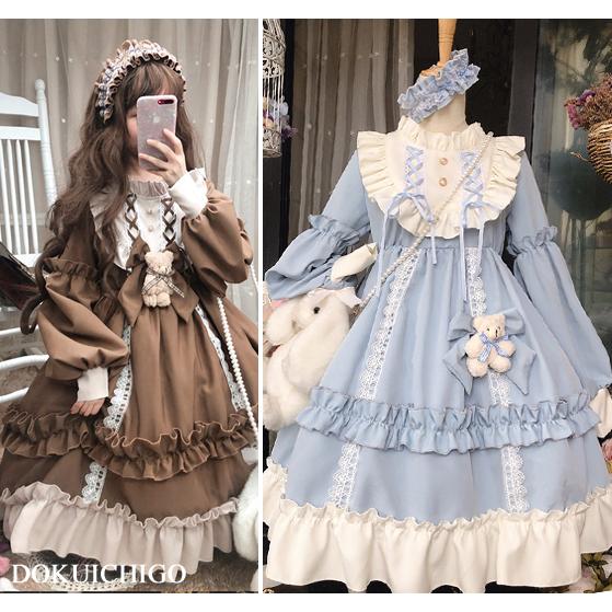 [2026NEW TYPE登場]ロリータファッション ワンピース レディース ゴスロリ くま LOLITA ゆめかわいい