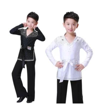 110 120 130 140 150 160 170 子供 上下セット ラテンダンス衣装 フリンジ スパンコール クラーデション コスチューム キッズ 社交ダンス ダンス服 スト 男の子
