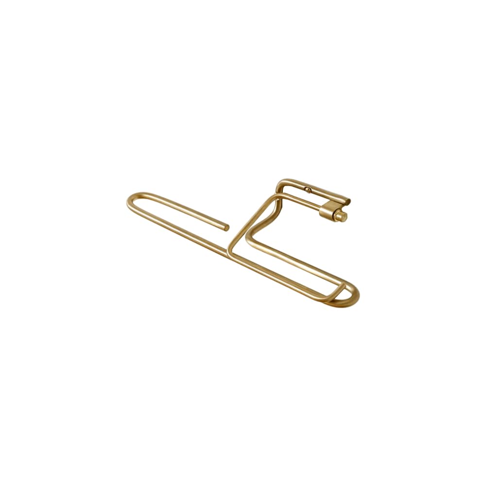 AXCIS アクシス ペーパーホルダー ren ブラス L2178 L2179 1連 2連 シングル ダブル トイレットペーパーホルダー 真鍮 DIY トイレ収納 (2連)