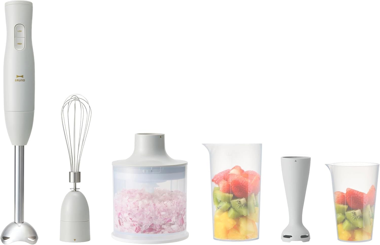 ブルーノ ハンディブレンダー 離乳食 出産祝い マルチスティックブレンダー2Baby ライトグレー BOE142-LGY
