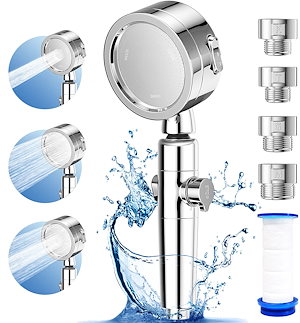シャワーヘッド 増圧 80%節水シャワープロ 浄水 塩素除去 極細水流 しゃわーへっど 高水圧