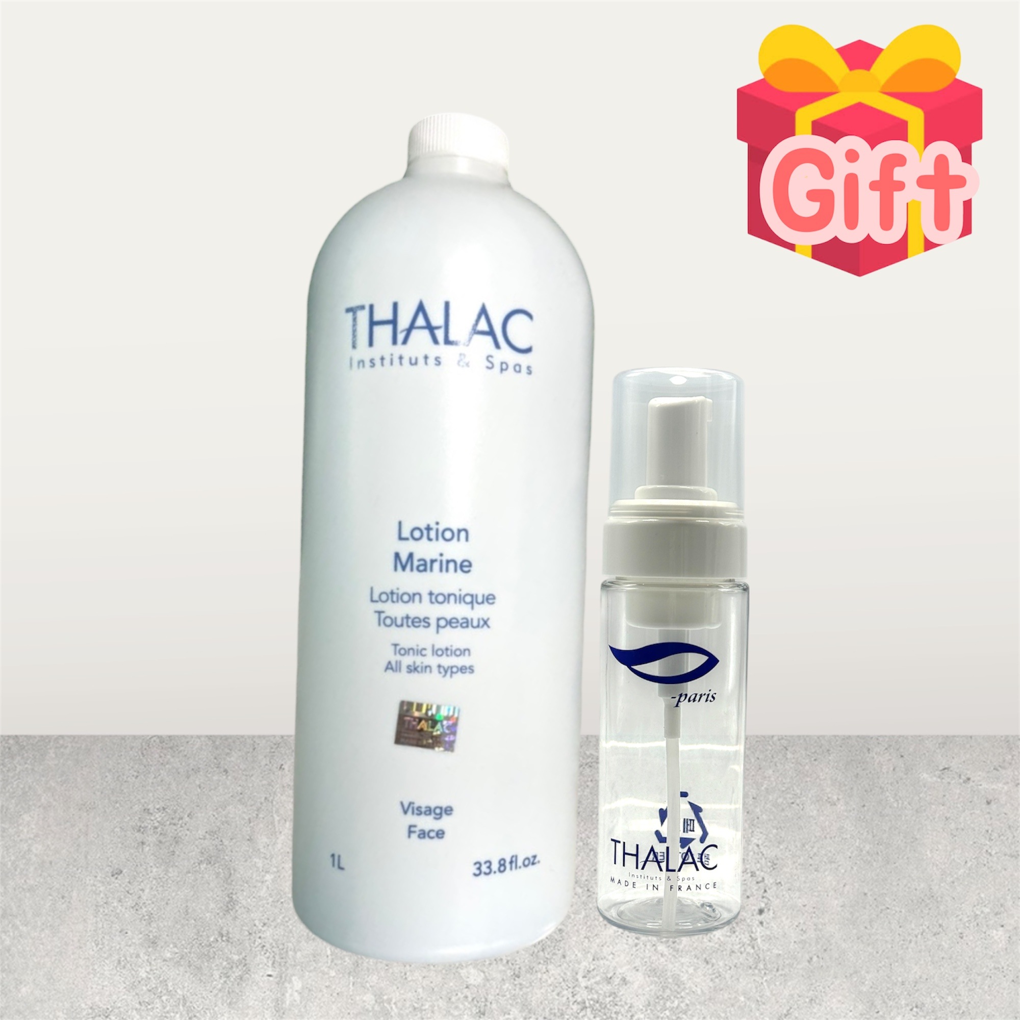 Lotion Marine Tonic 1000mlタラ ロション マリンヌ ブルートナーポンプ＆泡ボトル付き高