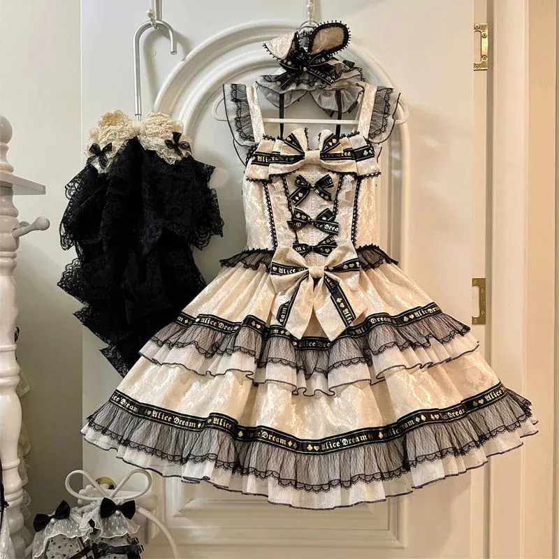 コスチューム ロリータドレスかわいいホルターJSKドレス