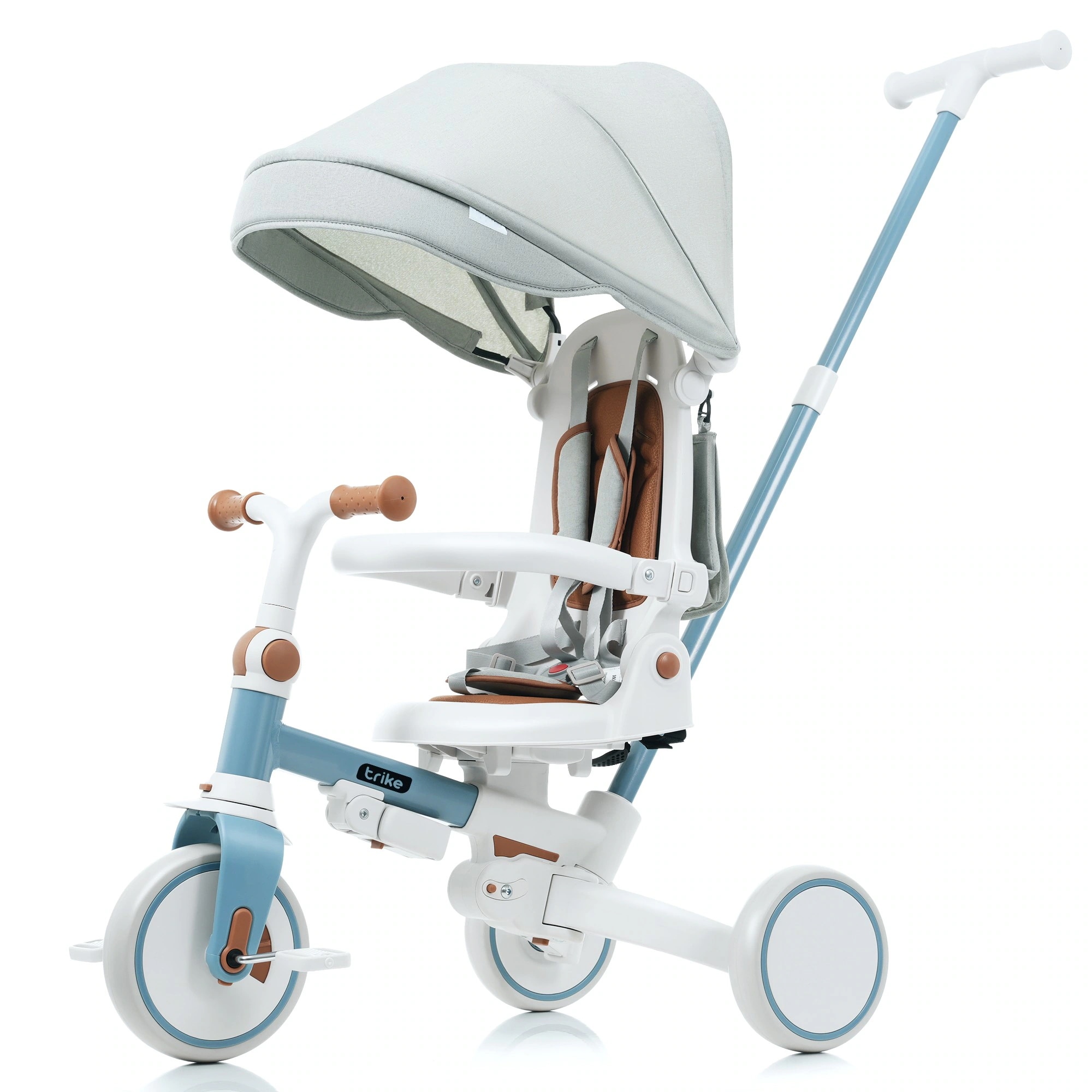 三輪車 子供用三輪車 折りたたみ 手押し かじとり 7in1 7WAY 1歳 2歳 3歳 ランニングバイク 座面回転 自転車 おもちゃ 乗用玩具 幼児用 キッズバイク おしゃれ クリスマス 誕生日