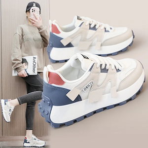 【✩】女性用厚底ブレッドシューズ Qoo10] 厚底ブレッドシューズ 女性2024秋と冬 : シューズ