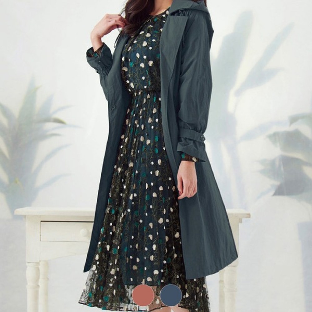 (アナルドバシーニ) (アナルドバシーニ) デタッチャブルフード付きトレンチコート (AT05SY01M)