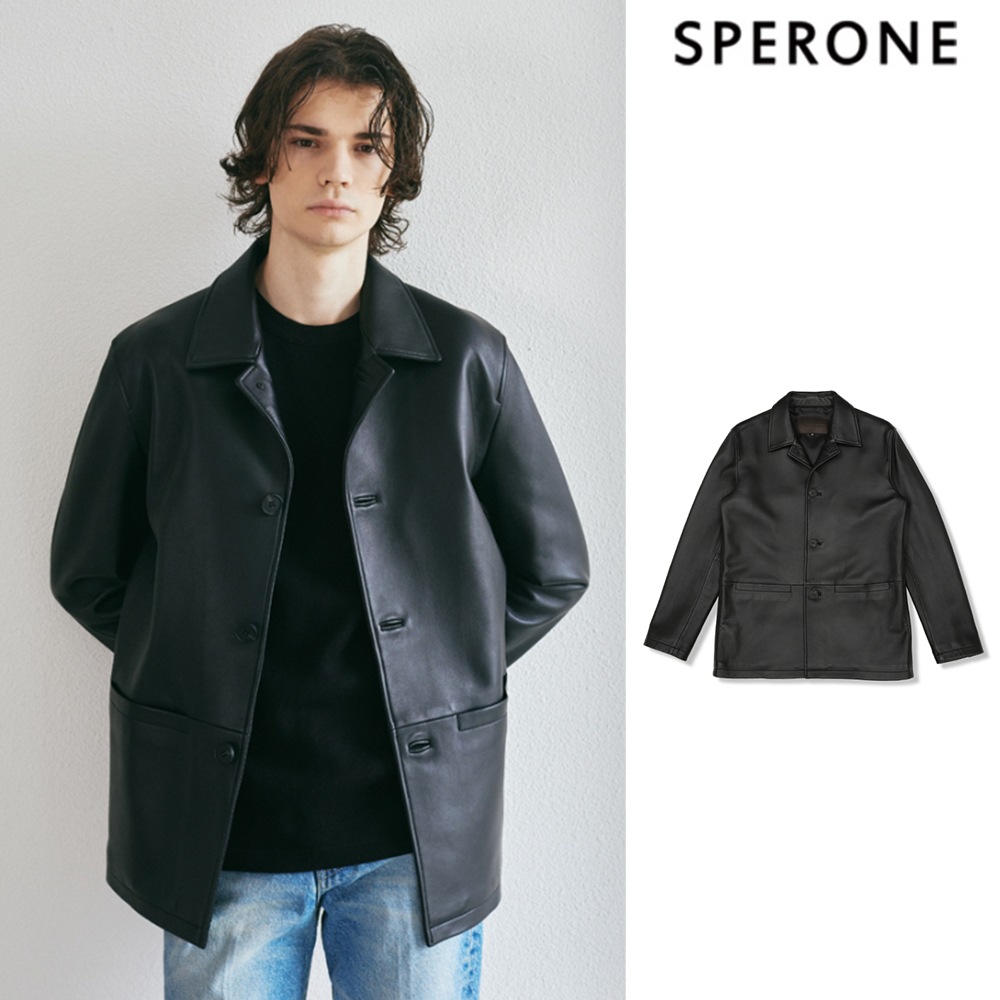 [SPERONE] Lambskin Work Jacket
