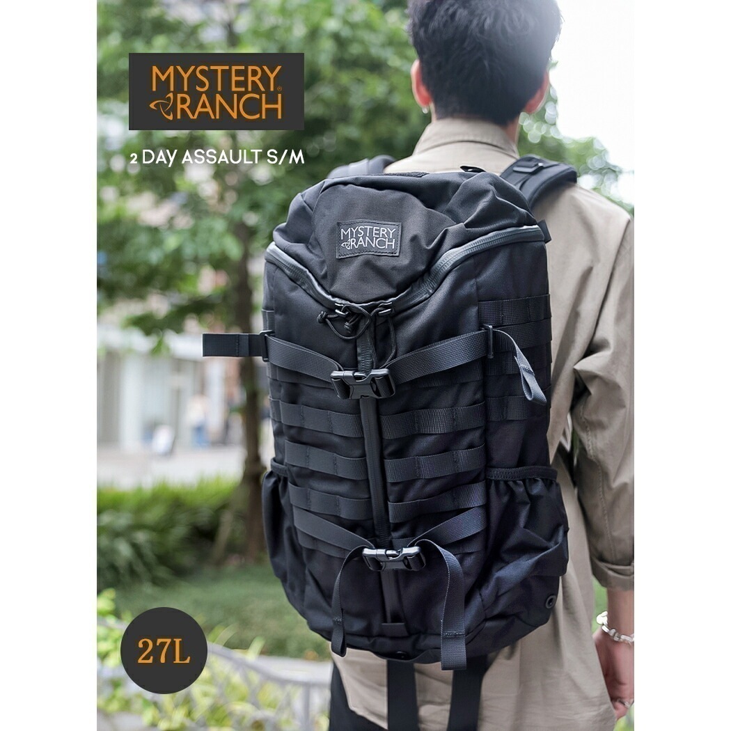 MYSTERY RANCH ミステリーランチ デイ アサルト バックパック 2 DAY ASSAULT S/M 27L BLACK ( 黒 ブラック バッグ BAG リュック 鞄 カバン メンズ レデ