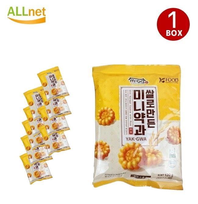 お米で作り上げたミニーヤッカ 120g×20袋セット 韓国食材 韓国お菓子 お菓子 韓国スナック 韓国食品 ミニ薬菓　ミニー薬菓　韓国伝統菓子 ミニヤッカ(薬菓) ヤッカ/伝統菓子/おやつ