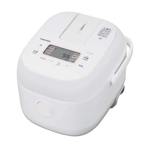 東芝 TOSHIBA IH炊飯器 3合炊き 備長炭ダイヤモンド釜 ホワイト RC-5XW-WRC5XW-W
