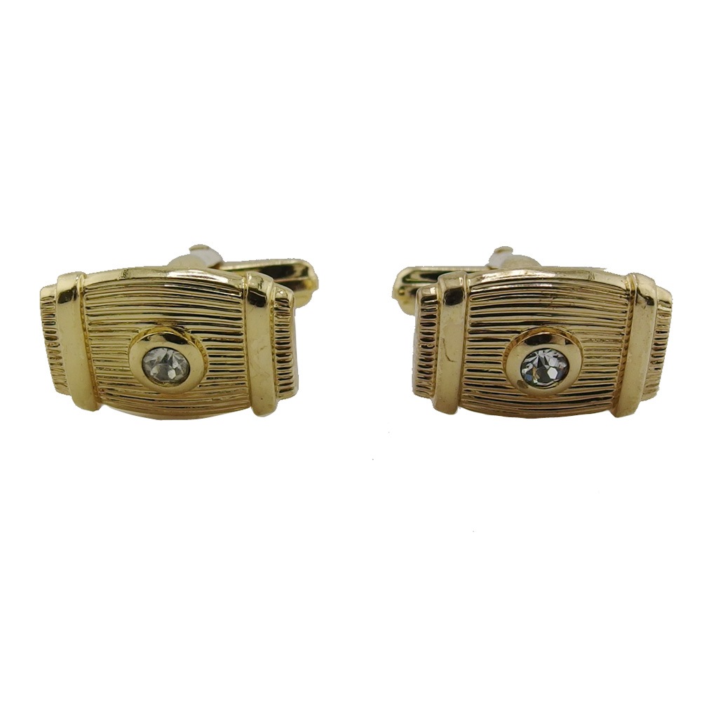 カフス ゴールド×クリスタルラインストーン レディース 中古