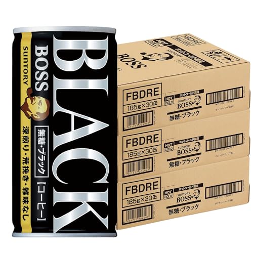 BOSS無糖ブラック185g30本×3箱/合計90本/サントリーボス [その他]