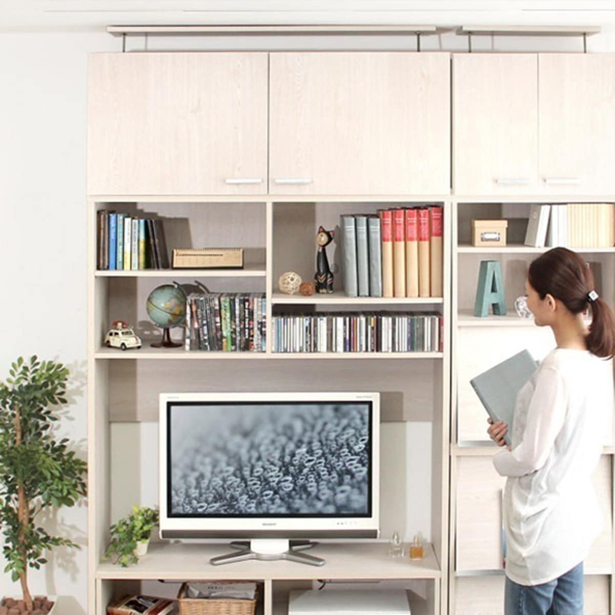 収納家具DEALS-ディールズ-上置き125cm収納家具 ディスプレイラック 上置き 125cm幅