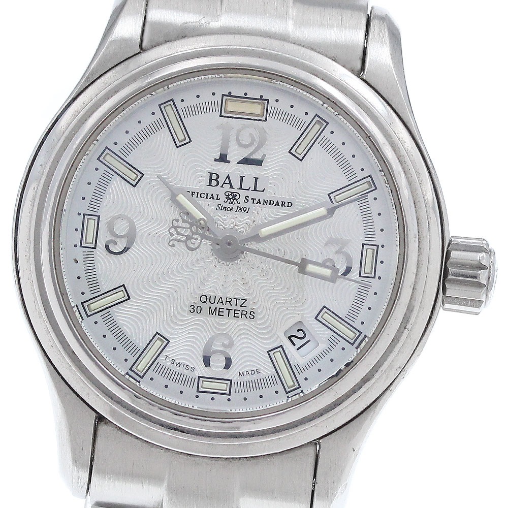 ボールウォッチ BALLWATCH NL1025D-S-WH ストークマン デイト クォーツ レディース _942517【中古】