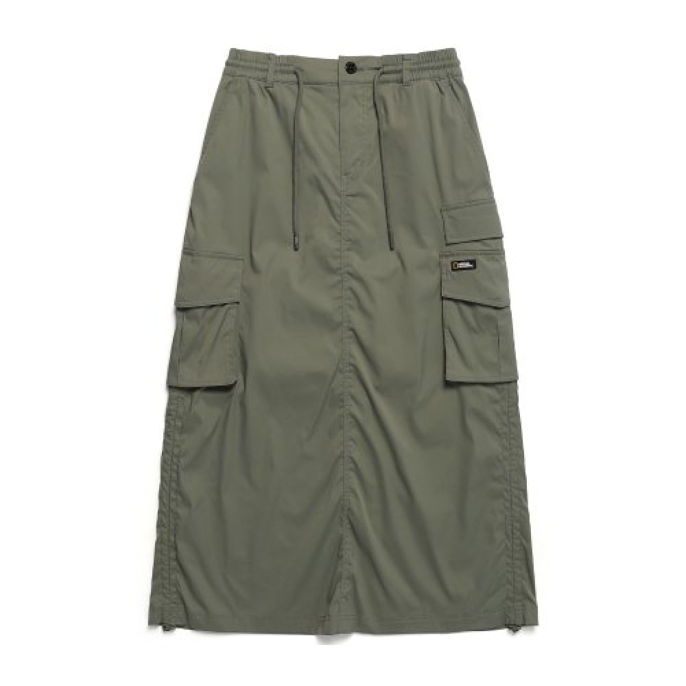 ナショナルジオグラフィック (ナショナルジオグラフィック) N241WSK970 女性用アナスストリングロングカーゴスカートリチェンカーキ