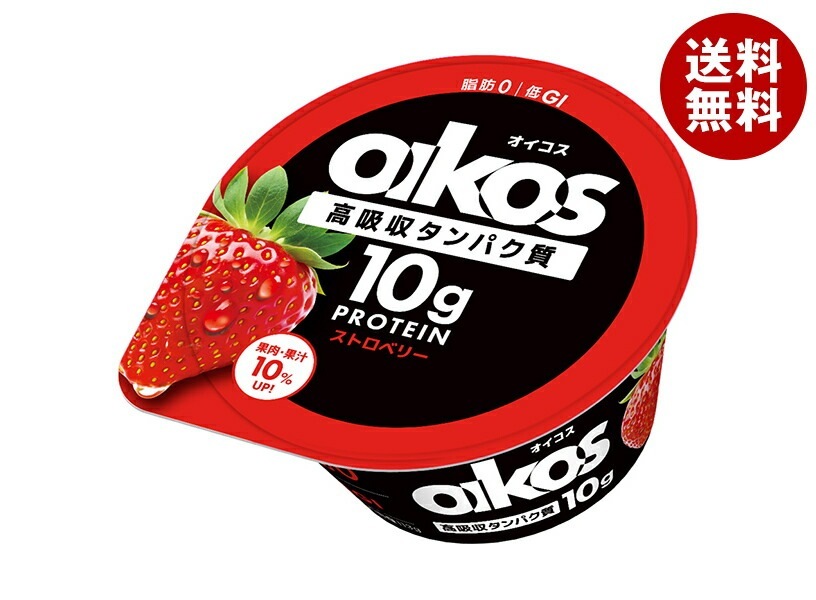 【チルド商品】ダノンジャパン ダノンオイコス ヨーグルト 高吸収タンパク質 ストロベリー 113g×12個入×(2ケース) メーカー 問屋直送