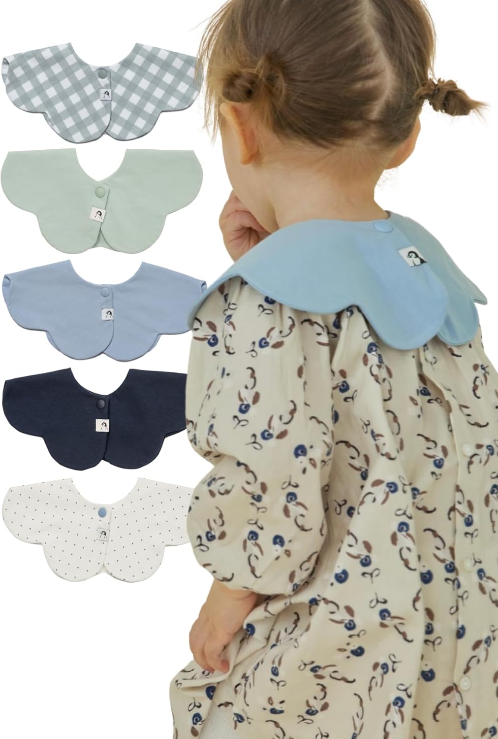 [Konny] コニーベビースタイ セット Baby Bib 360ローリング よだれかけ 吸収性・速乾性 シンプル 女の子 男の子 ベビーコーデ 出産祝い おしゃれ プレゼント