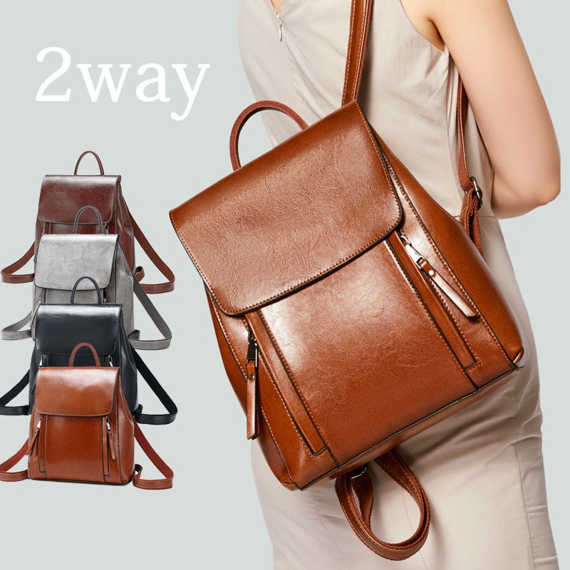 最短2~4日で出荷／本革 牛革 リュック レディース 3way リュックサック レザー リュック 牛革 デイパック 本革レザーバッグ ショルダーバッグ 通勤 通学 ママリュック おしゃれ 大人 可愛い