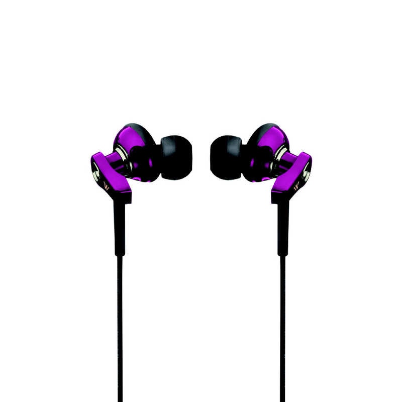 ラディウス　有線イヤホン カナル型 ［φ3.5mm ミニプラグ］ ルージュ　HP-TWF22