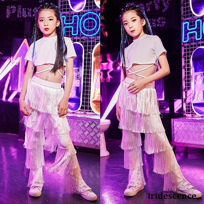 新作！ジャズダンス 衣装 フリンジ キッズダンス衣装 セットアップ チアダンス衣装 ヒップホップ チアリーダー 衣装 HIPHP グルーズ 女の子 セットアップ