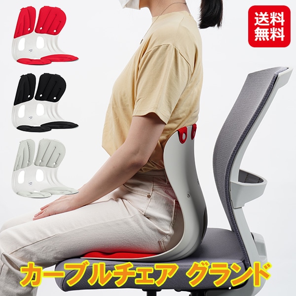 【カーブルチェア グランド】姿勢サポートチェア 座椅子 姿勢矯正 骨盤矯正 背筋が伸びる 椅子 クッション 腰の負担軽減 人間工学 チェア 持ち手付き 持ち運び