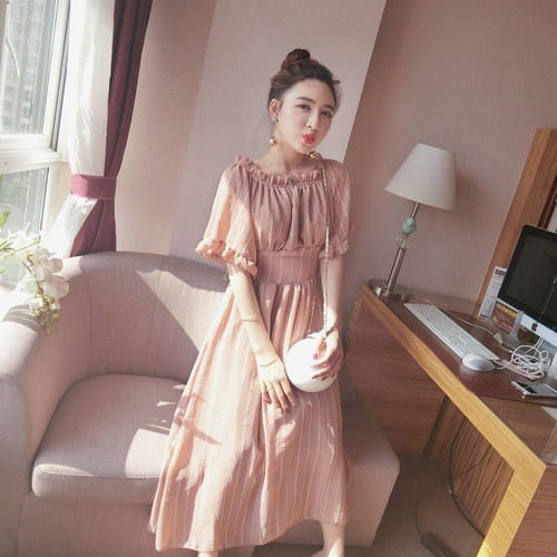 A1109.オフショルダーフレアワンピース 2019 春夏 sale ドレス エレガント フリル お呼ばれ 結婚式 披露宴 パーティー 女子会 レストラン デート