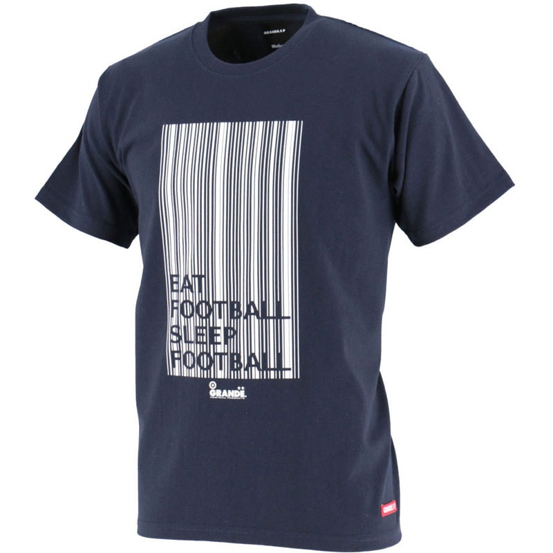GRANDE.F.P(グランデエフピー) Barcode PRINT S/S-T フットサル 半袖Ｔシャツ (gfpe218001-8701)