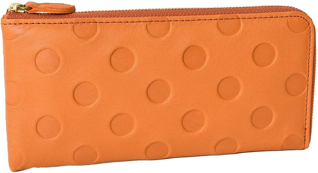 [ズッケロ] 55306 本革 長財布 L字ファスナー 背面ポケット付き 日本製 zucchero レディース オレンジ