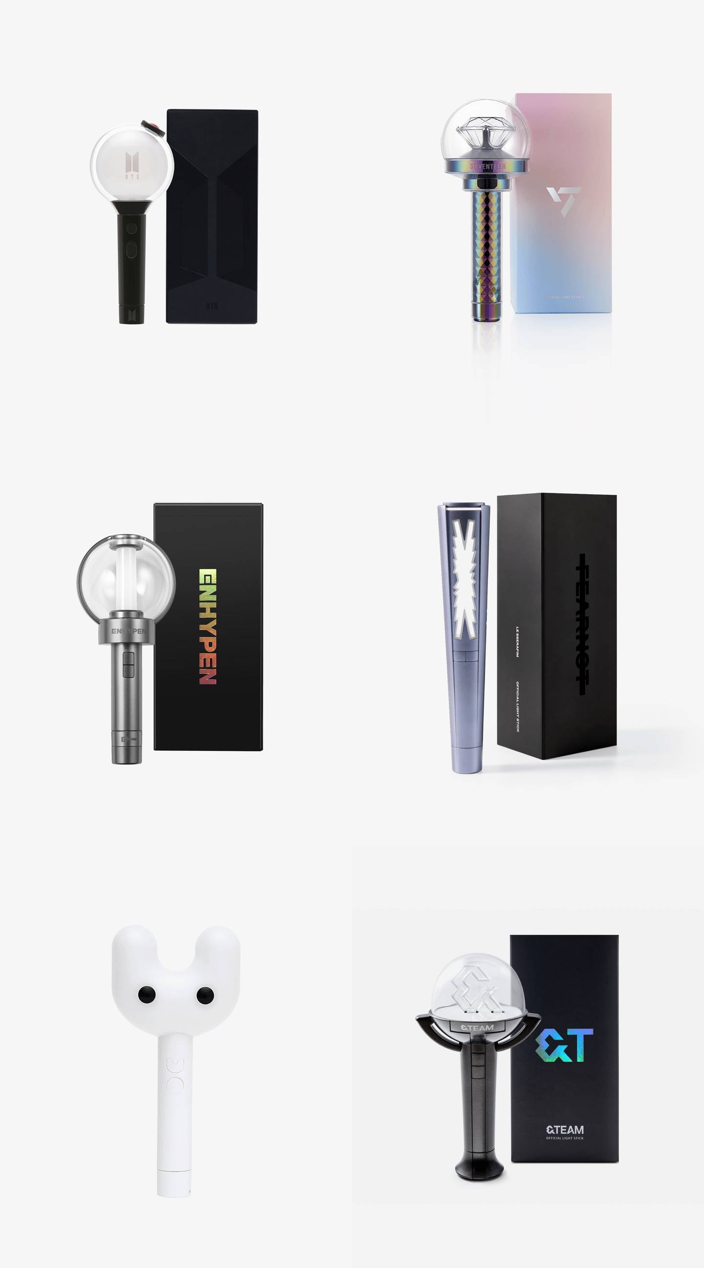 HYBE OFFICIAL LIGHT STICK BTS SEVENTEEN ENHYPEN LE SSERAFIM NewJeans &TEAM