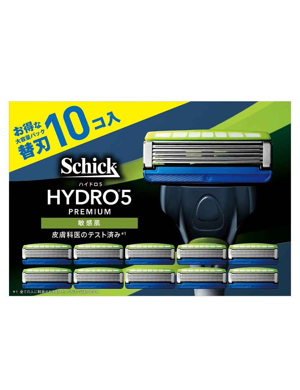 Schick(シック) ハイドロ5プレミアム 敏感肌 替刃(10コ入) 髭剃り カミソリ 【Amazon.co.jp限定】