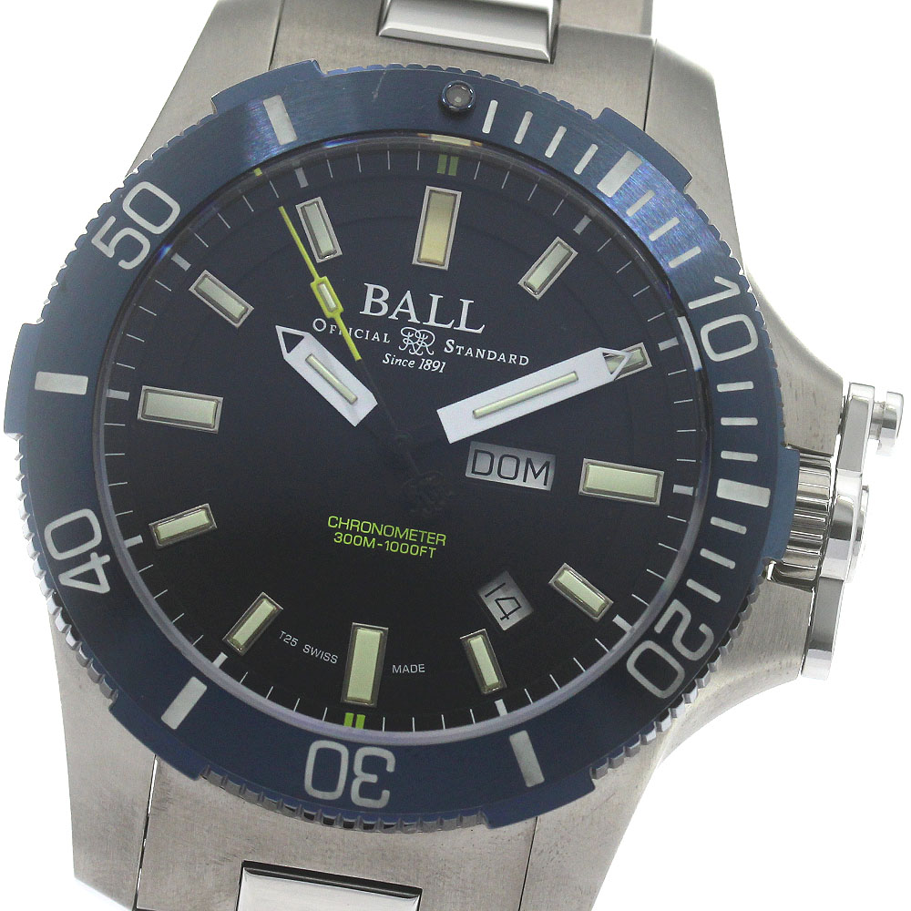 ボールウォッチ BALLWATCH DM2276A エンジニアハイドロカーボン デイデイト 自動巻き メンズ 極美品 箱・保証書付き_869335【中古】