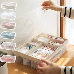 救急箱 薬箱 収納ボックス クマ アニマル 大容量 ファーストエイド ボックス ファミリー 家庭用