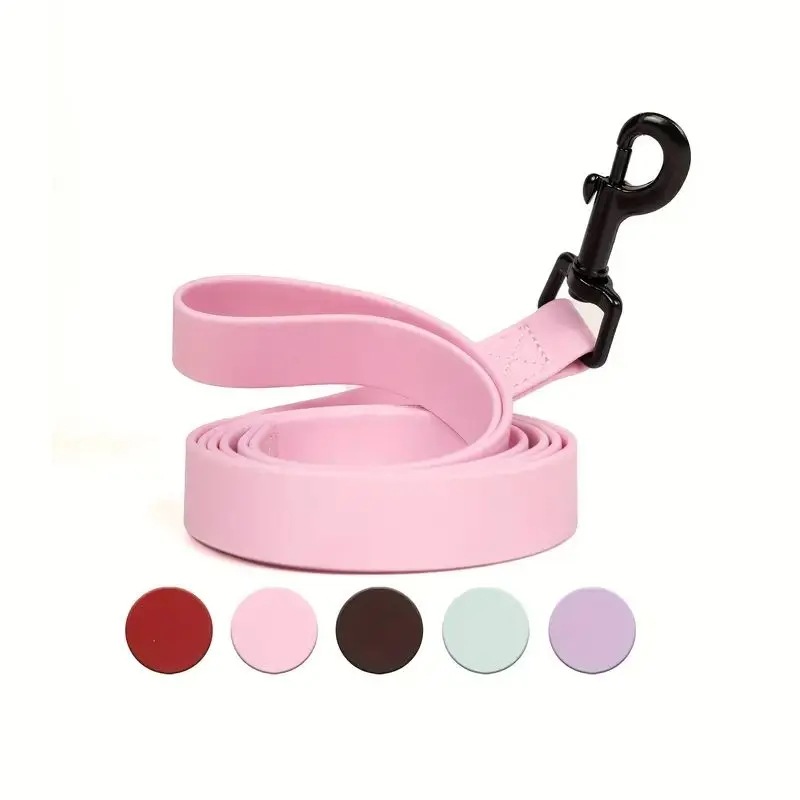 防水PVC犬の鎖,短い耐久性のあるまつ毛,掃除が簡単,犬のトレーニング,1.2m